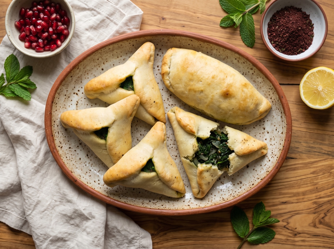 Fatayer Sabanekh, Spinach Pies