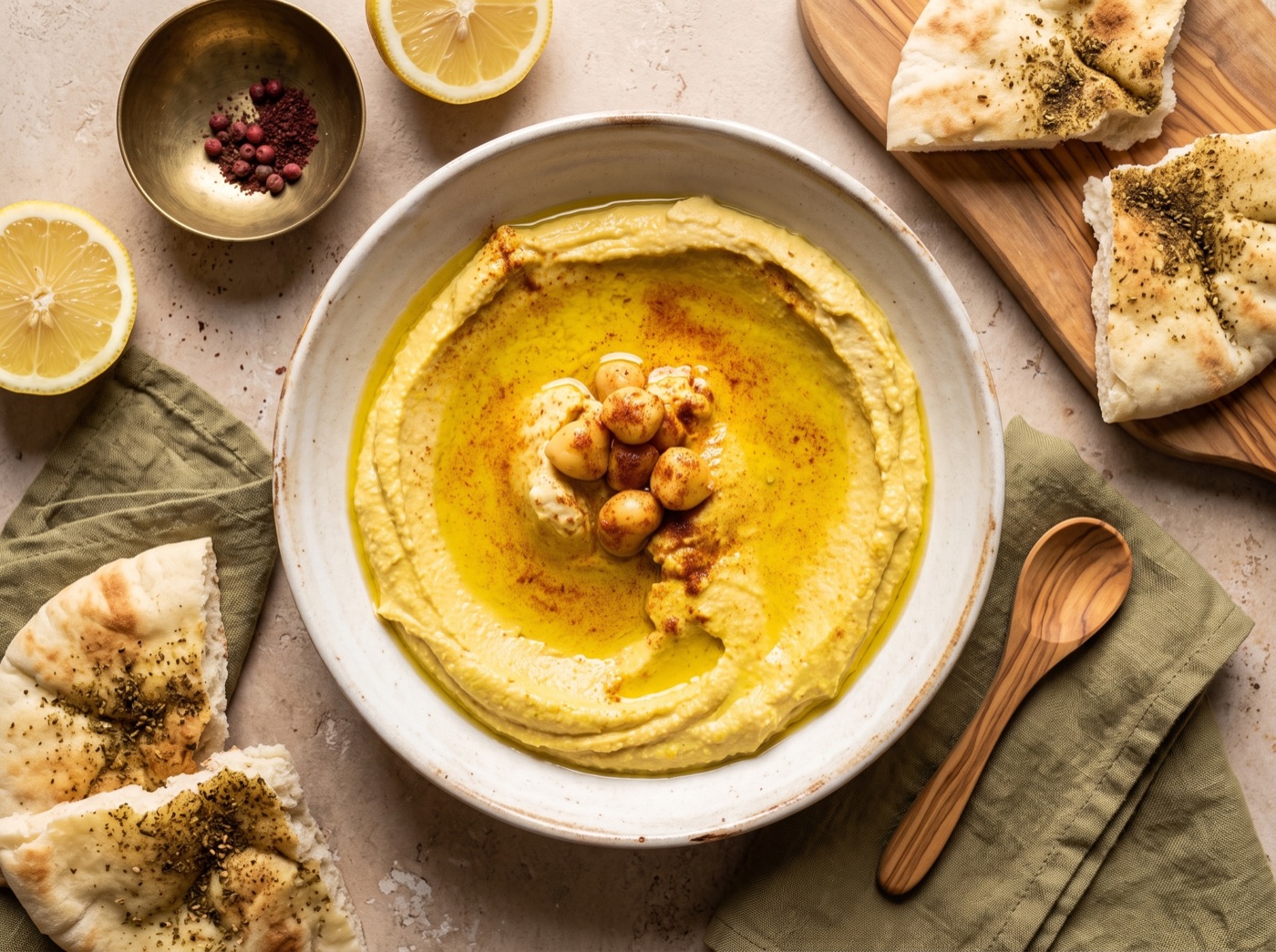 Hummus Bi'Tahineh, Chickpea & Sesame Dip