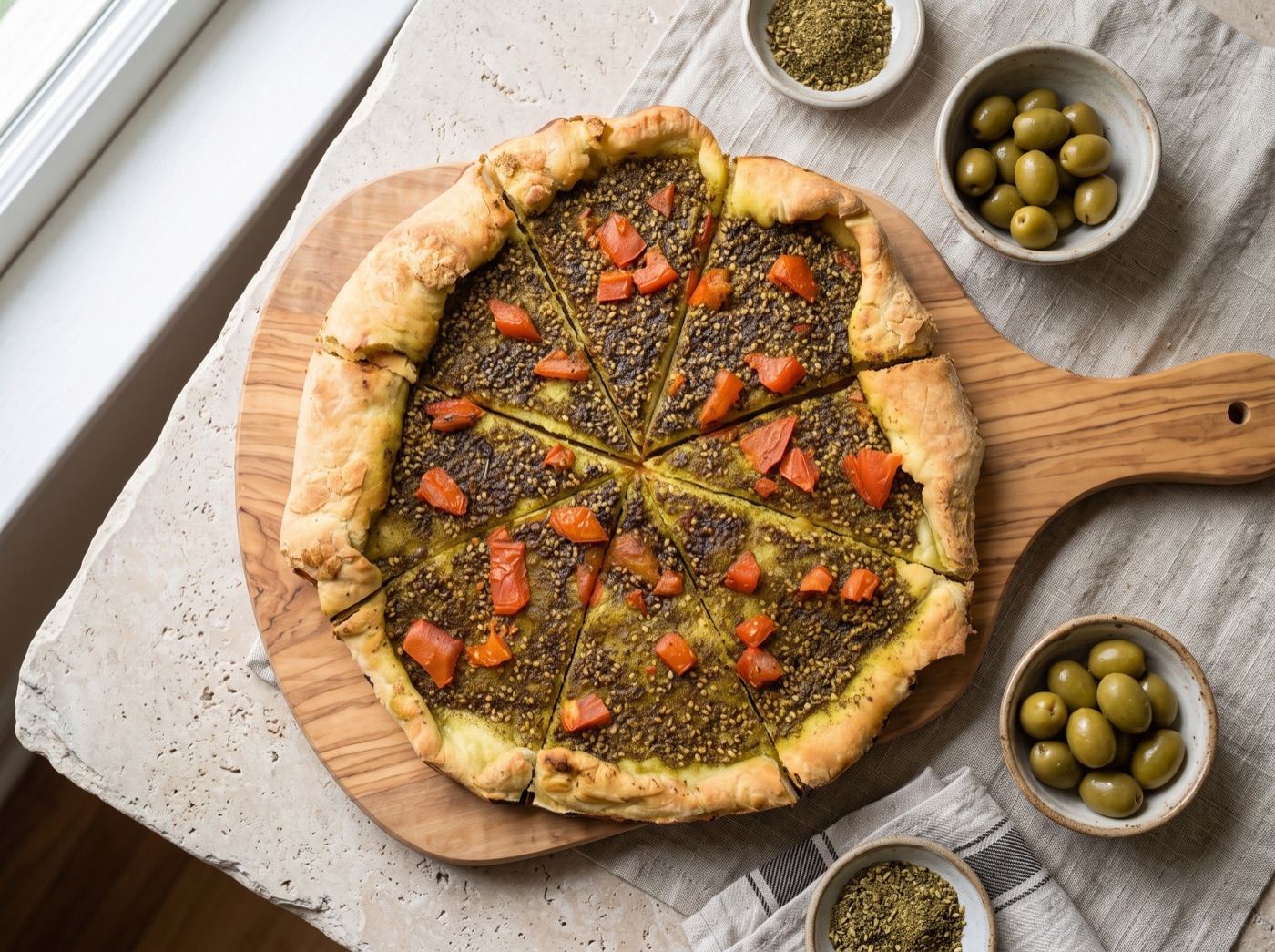 Mana'eesh Zaatar, Za'atar Flatbread
